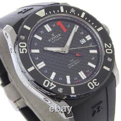 EDOX 93005-3-NIN GMT World Time Class one Watches blackDial Stainless Stee