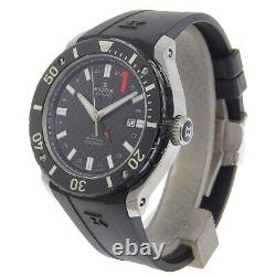 EDOX Class One GMT World Time 93005-3-NIN Black dial watch men TO154105