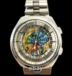 EDOX GEOSCOPE42 World's first authentic world time GMT Ref. 200170 As Is EDOX GEOSCOPE42 World's first authentic world time GMT Ref. 200170 As Is