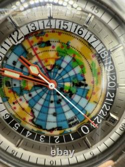 EDOX GEOSCOPE42 World's first authentic world time GMT Ref. 200170 As Is