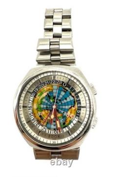 EDOX GEOSCOPE42 World's first authentic world time GMT Ref. 200170 As Is