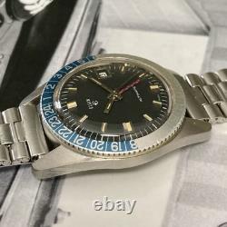 ELGIN Swiss 60s Vintage Rarely Seen GMT Computer Automatic Pilot Watch AS1902/03