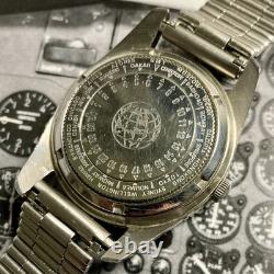ELGIN Swiss 60s Vintage Rarely Seen GMT Computer Automatic Pilot Watch AS1902/03
