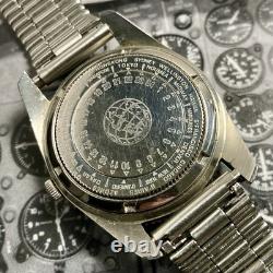 ELGIN Swiss 60s Vintage Rarely Seen GMT Computer Automatic Pilot Watch AS1902/03