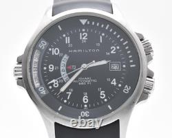 EXC+5 HAMILTON H776152 Khaki Navy GMT Automatic Men's Watch from JAPAN