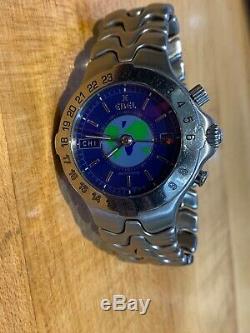 Ebel Sport Wave Meridian World Time GMT Stainless Steel Automatic Mens Watch
