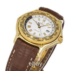 Ebel Voyager 8124913 18 Karat Yellow Gold White Dial Box Automatic Movement