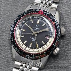 Enika Sherpa Guide Ref. 148.35.04 GMT World Time 1960's watch men TO166621