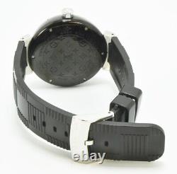 Excellent Louis Vuitton Q113K Tambour GMT Automatic Men's Watch SWISS box paper