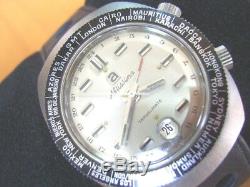 Extrem Rare Atlantic Travelmate Altissimo 24 Hr Dial Worldtime Gmt Alarm 4266