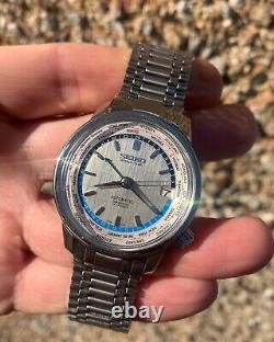 FANTASTIC! 1967/06 Vintage Seiko 6217-7000 world time gmt mens watch 37,5mm