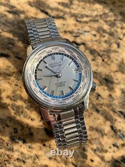 FANTASTIC! 1967/06 Vintage Seiko 6217-7000 world time gmt mens watch 37,5mm