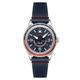 FLYBOY AIRMASTER GMT AUTOMATIC Blue / Leather Blue Dial Wristwatch AV-4128-04