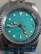Facet GMT master mens watch with beveled bezel