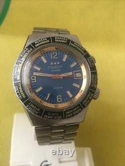 Falcon worldtime diver GMT men's wristwatch