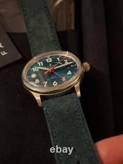 Farer Lander IV (Fourth Gen.) GMT Watch 39.5mm with Sea Green Dial and Strap