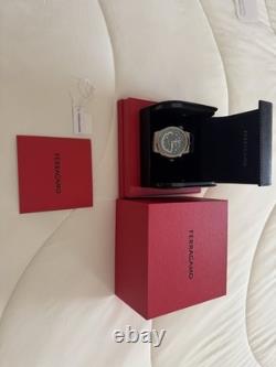 Ferragamo F-80 GMT Worldtime Silicone Watch 43mm