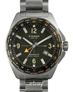 Filson Journeyman GMT Watch 44mm Green