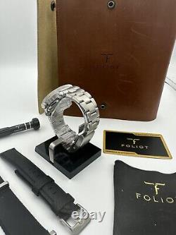 Foliot Stratonaut Gmt Rare Blue Dial! Full Set