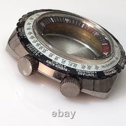 For Parts 1960's Sandoz Super Compressor Gmt World Time Case Model Ref 225204