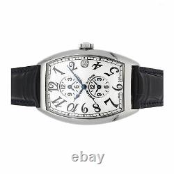 Franck Muller Master Banker Auto Steel Mens Strap Watch GMT 6850MBAC