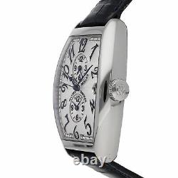 Franck Muller Master Banker Auto Steel Mens Strap Watch GMT 6850MBAC