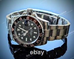 Full Automatic Diver GMT NH34 Mod Watch Root Beer Meteorite Sapphire Excellent