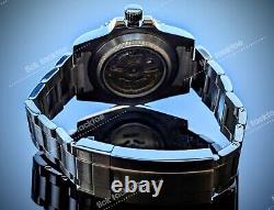 Full Automatic Diver GMT NH34 Mod Watch Root Beer Meteorite Sapphire Excellent