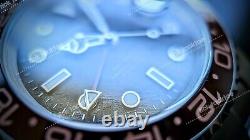 Full Automatic Diver GMT NH34 Mod Watch Root Beer Meteorite Sapphire Excellent