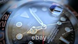 Full Automatic Diver GMT NH34 Mod Watch Root Beer Meteorite Sapphire Excellent