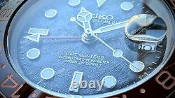 Full Automatic Diver GMT NH34 Mod Watch Root Beer Meteorite Sapphire Excellent