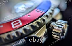 Full Automatic Diver GMT Seiko NH34 Mod Watch MeteoritePepsi Sapphire Excellent