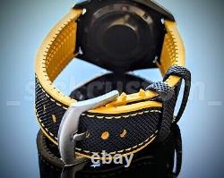 Full Automatic Lume GMT Black Yellow Diver 41mm Mod NH34A SAPPHIRE Excellent