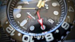 Full Automatic Lume GMT Black Yellow Diver 41mm Mod NH34A SAPPHIRE Excellent