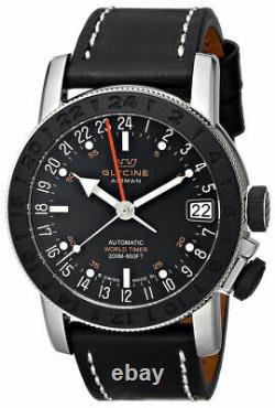 GLYCINE Airman 17 GMT Automatic Black Dial Men's Watch 3927.191. LB9B