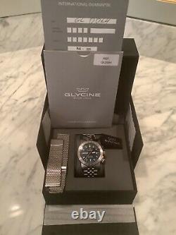 GLYCINE Airman GL0064 42mm World Time Automatic GMT Men's Watch with Box/Papers