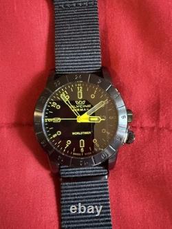 GLYCINE GL1028 Watch GMT Military Airman Black