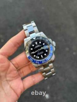 GMT Batman Blue/Black Bezel Sapphire Crystal NH34 Custom Build