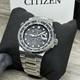 GMT? Citizen Eco-Drive Silver Stainless Steel Men's Watch 44MM BJ7140-53E $550