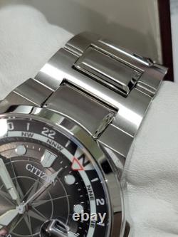 GMT? Citizen Eco-Drive Silver Stainless Steel Men's Watch 44MM BJ7140-53E $550