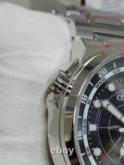 GMT? Citizen Eco-Drive Silver Stainless Steel Men's Watch 44MM BJ7140-53E $550
