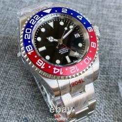 GMT Men Watch Helium Device NH34 Automatic Movt Sapphire 10BAR Waterproof 43mm