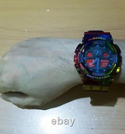 G-Shock GA-100 Gummy Rainbow Muticolor Rasta Jelly Red Screen Only 1 Customized