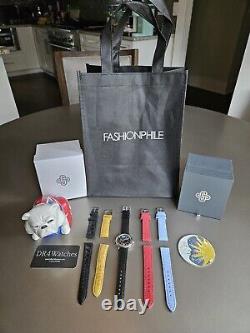 Gerald Genta Night & Day GMT Travel Timer with Patch and 5 Straps Rare + Iconic
