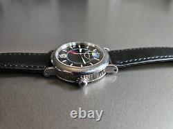 Gerald Genta Night & Day GMT Travel Timer with Patch and 5 Straps Rare + Iconic