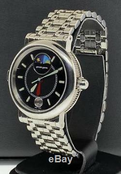 Gerald Genta Night & Day Stainless Steel 36mm Automatic Date Ref G. 3706