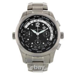 Girard Perregaux WW. TC 4980 Black Arabic Dial Chronograph GMT43mm Titanium Watch