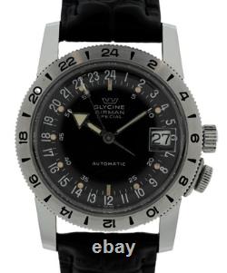 Glycine 36mm Airman Special Automatic Stainless Steel GMT Watch! Ref 323.1119