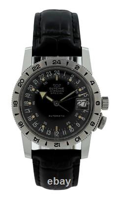 Glycine 36mm Airman Special Automatic Stainless Steel GMT Watch! Ref 323.1119
