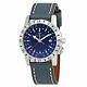 Glycine AIRMAN BASE 22 GL0203 Automatic 42mm Blue Dial Leather Wrist Watch